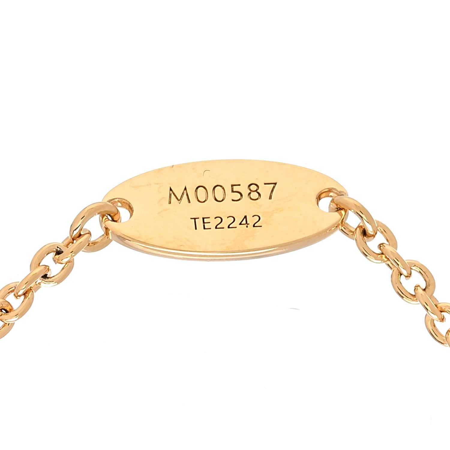 Louis Vuitton Metal Crystal LV Iconic Bracelet Gold 4 of 6