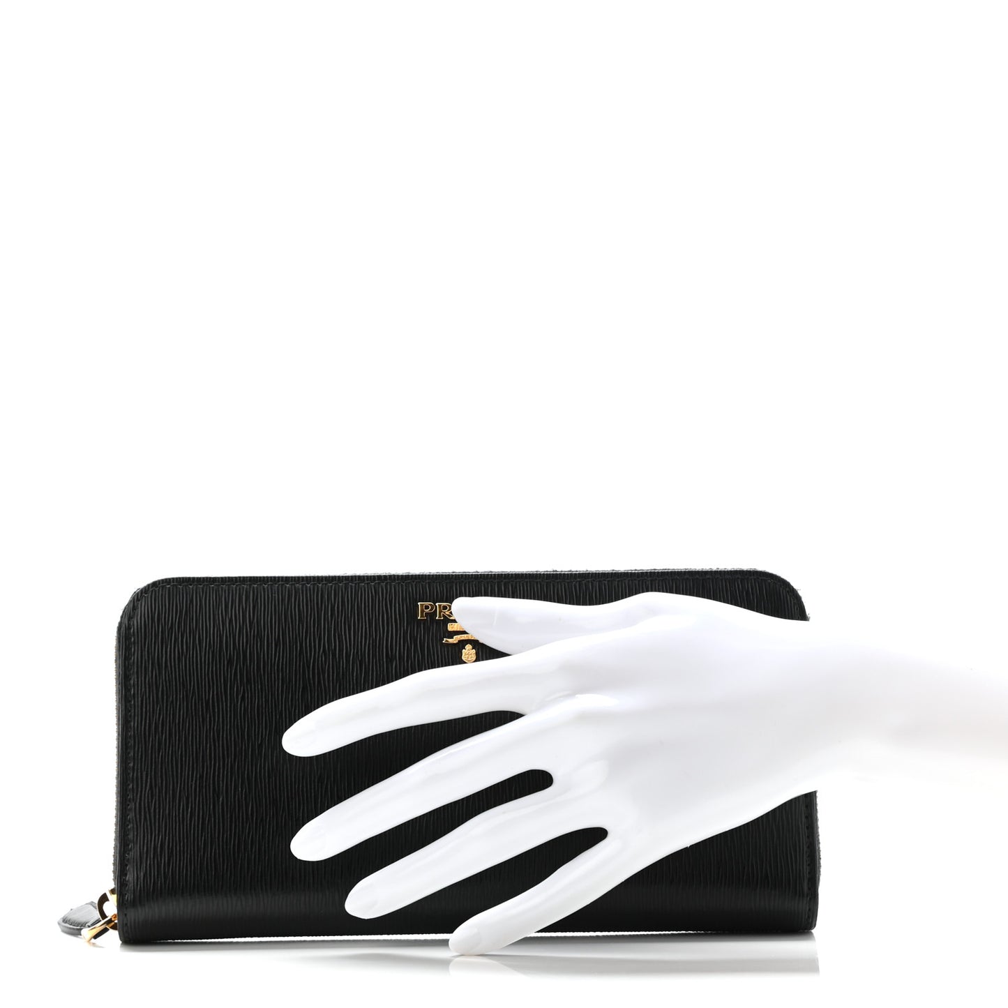 Vitello Move Zip Around Wallet Black