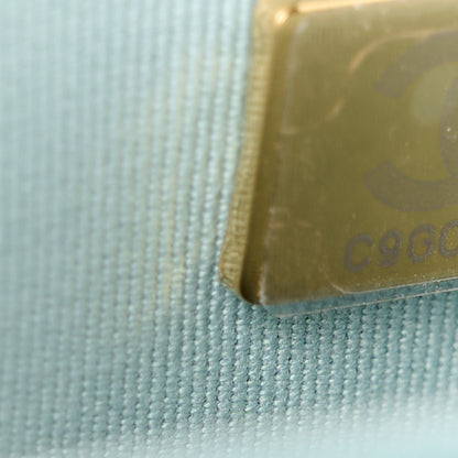 Chanel Caviar Quilted Wallet on Chain WOC Light Blue 8 of 12