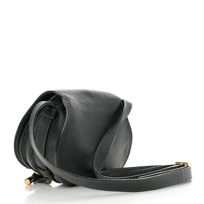 Chloe Calfskin Mini Marcie Round Crossbody Bag Black 3 of 13