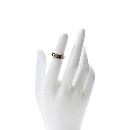 Cartier 18K Pink Gold 6 Diamond 5.5mm LOVE Ring 46 3.75 2 of 5