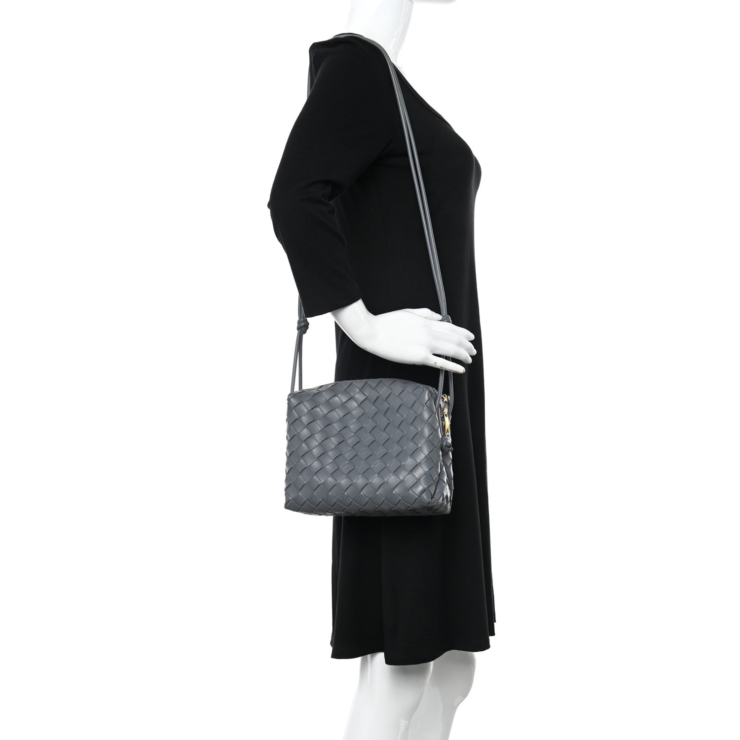 Bottega Veneta Nappa Intrecciato Small Loop Camera Bag Thunder 2 of 9