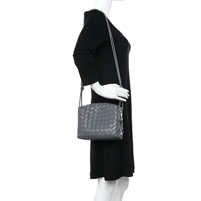 Bottega Veneta Nappa Intrecciato Small Loop Camera Bag Thunder 2 of 9