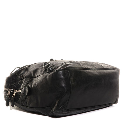 Balenciaga Agneau Giant Brogues Hardware Office Tote Black 4 of 9