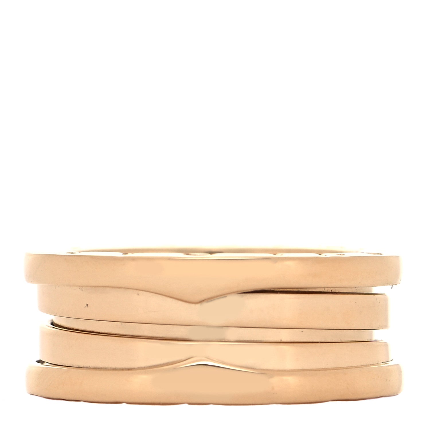 Bulgari 18K Yellow Gold B.Zero1 Three-Band Ring 53 6.25 3 of 10