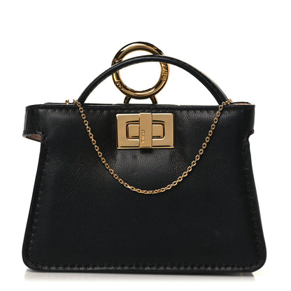 Fendi Nappa Sigma Pico Peekaboo Charm Black 1 of 9