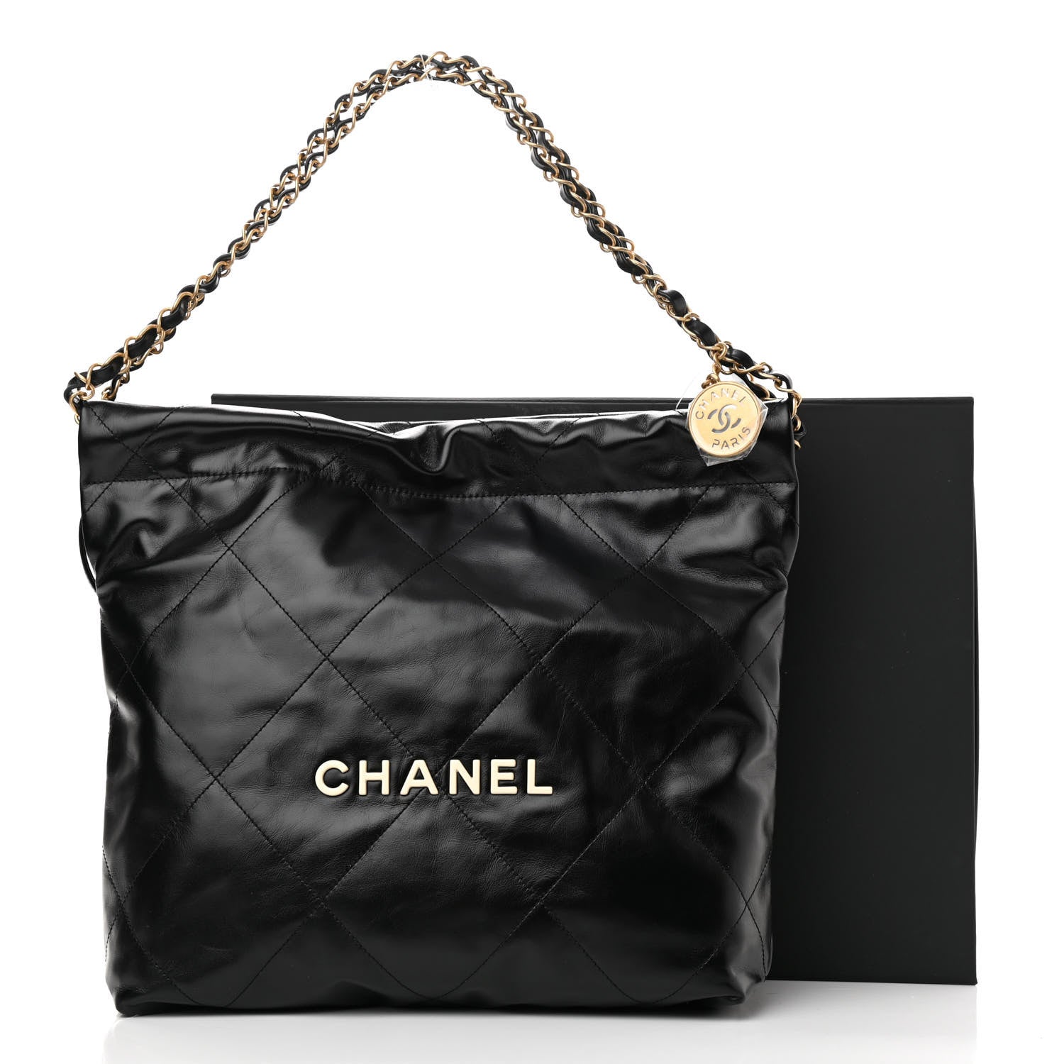 Chanel Calfskin Quilted Small Chanel 22 Black 11 of 11