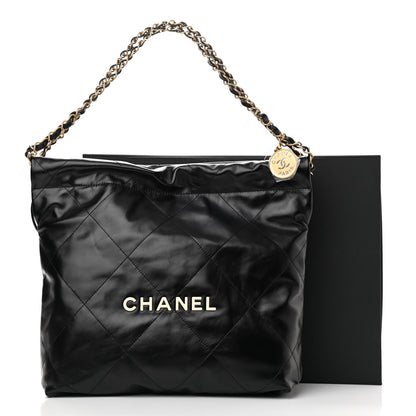 Chanel Calfskin Quilted Small Chanel 22 Black 11 of 11
