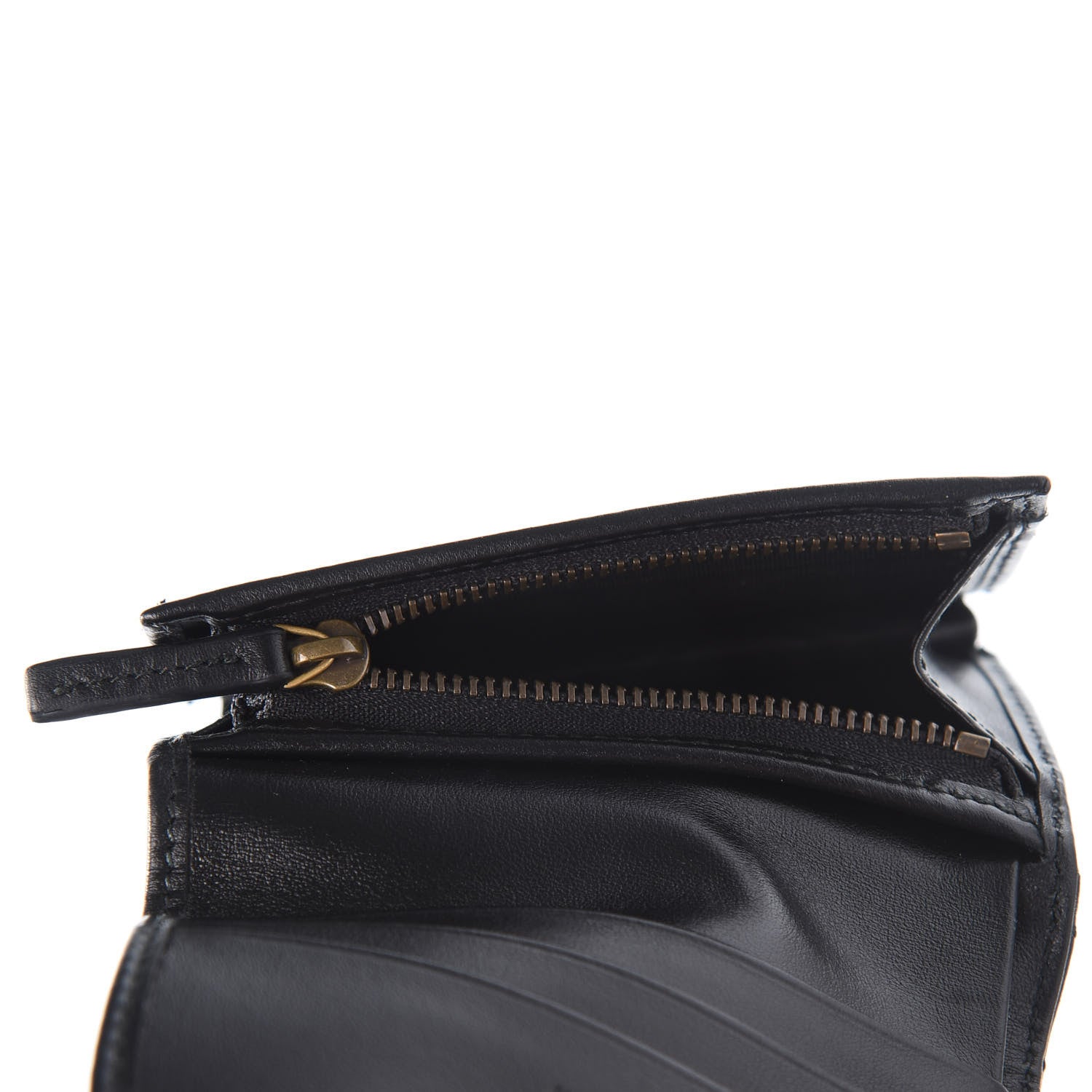 Gucci Calfskin Matelasse GG Marmont Card Case Wallet Black 6 of 12