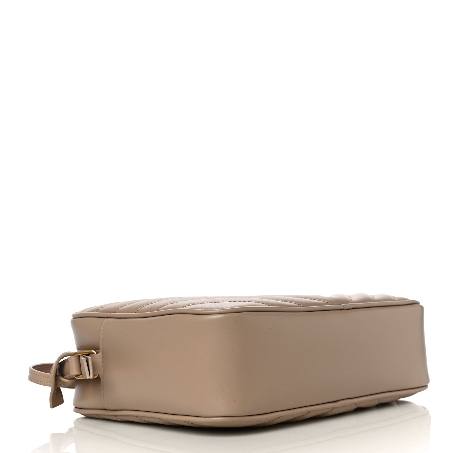Saint Laurent Calfskin Matelasse Monogram Lou Camera Bag Dark Beige 4 of 12