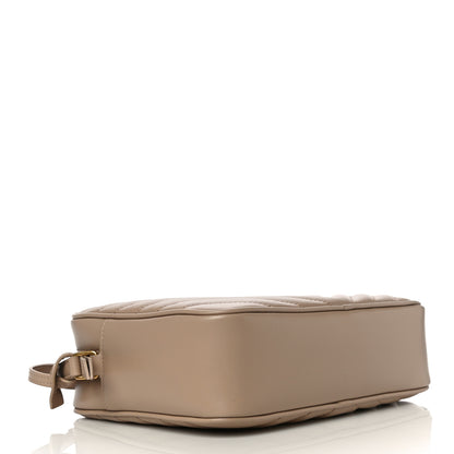 Saint Laurent Calfskin Matelasse Monogram Lou Camera Bag Dark Beige 4 of 12