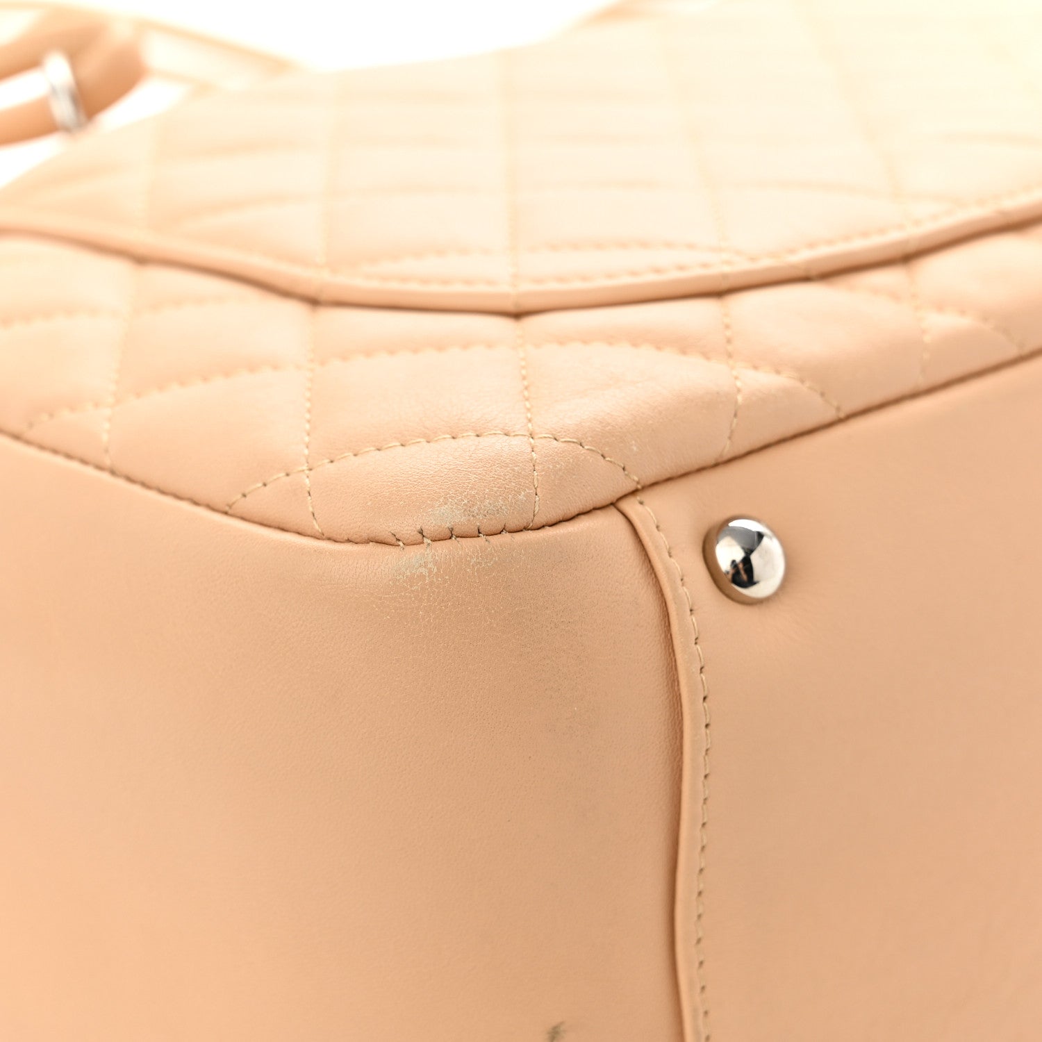 Chanel Calfskin Quilted Large Cambon Flap Beige Black Beige Black 11 of 14