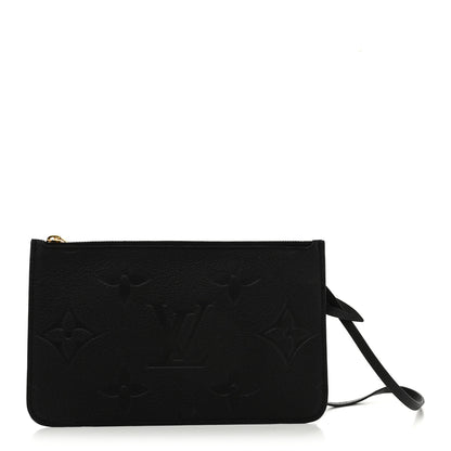 Louis Vuitton Empreinte Monogram Giant Neverfull MM Pochette Black 1 of 7
