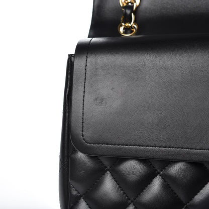 Chanel Lambskin Quilted Jumbo Double Flap Black 10 of 13