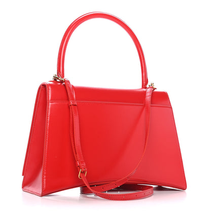 Balenciaga Shiny Box Calfskin Medium Hourglass Top Handle Bag Bright Red 3 of 9