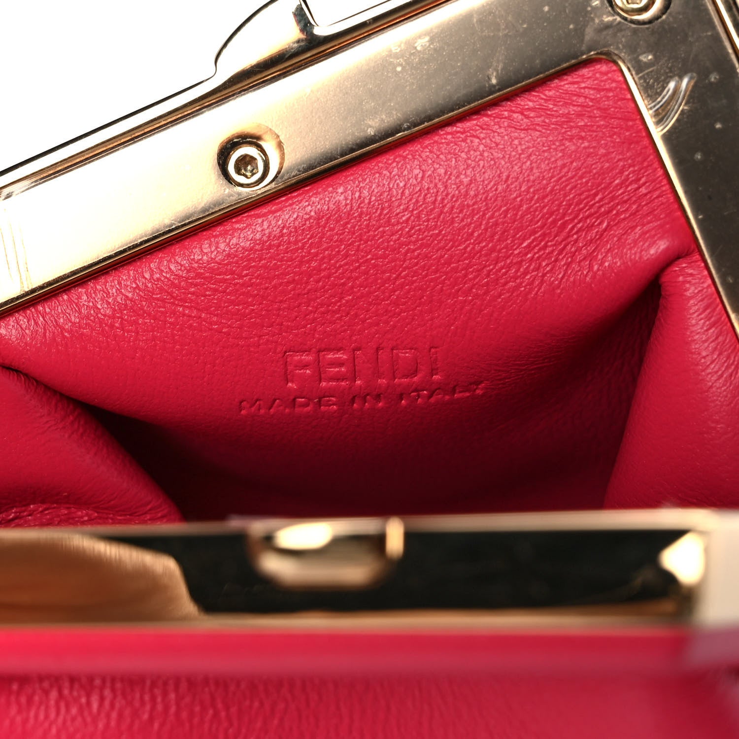 Fendi Shiny Nappa Nano Fendi First Bag Charm Lampone 6 of 9