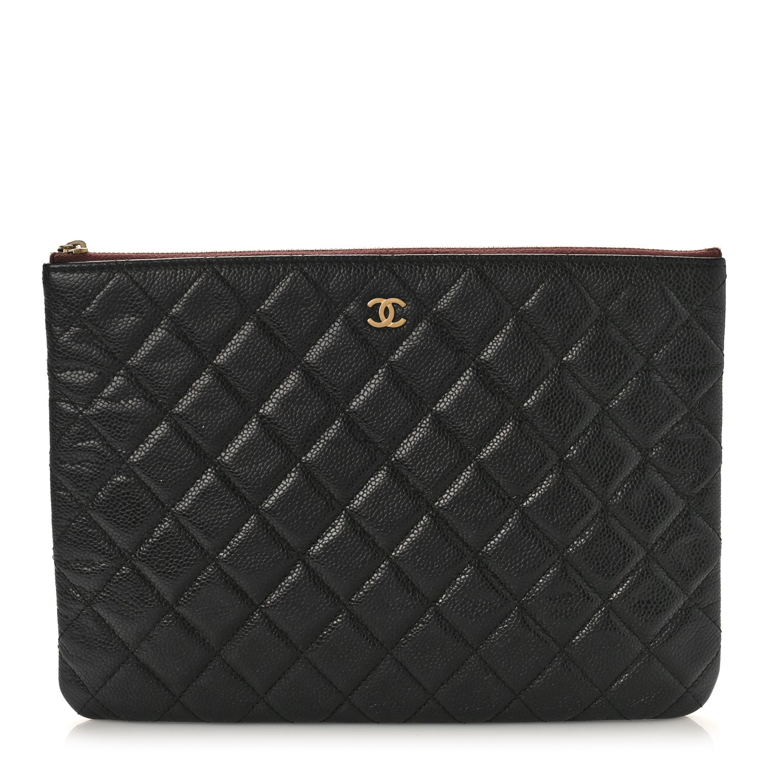 Chanel Caviar Quilted Medium Cosmetic Case Black 1 of 9
