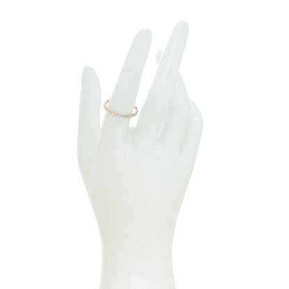 David Yurman 18K White Gold Diamond 2mm Cable Collectibles Band Ring 56 7.5 2 of 4