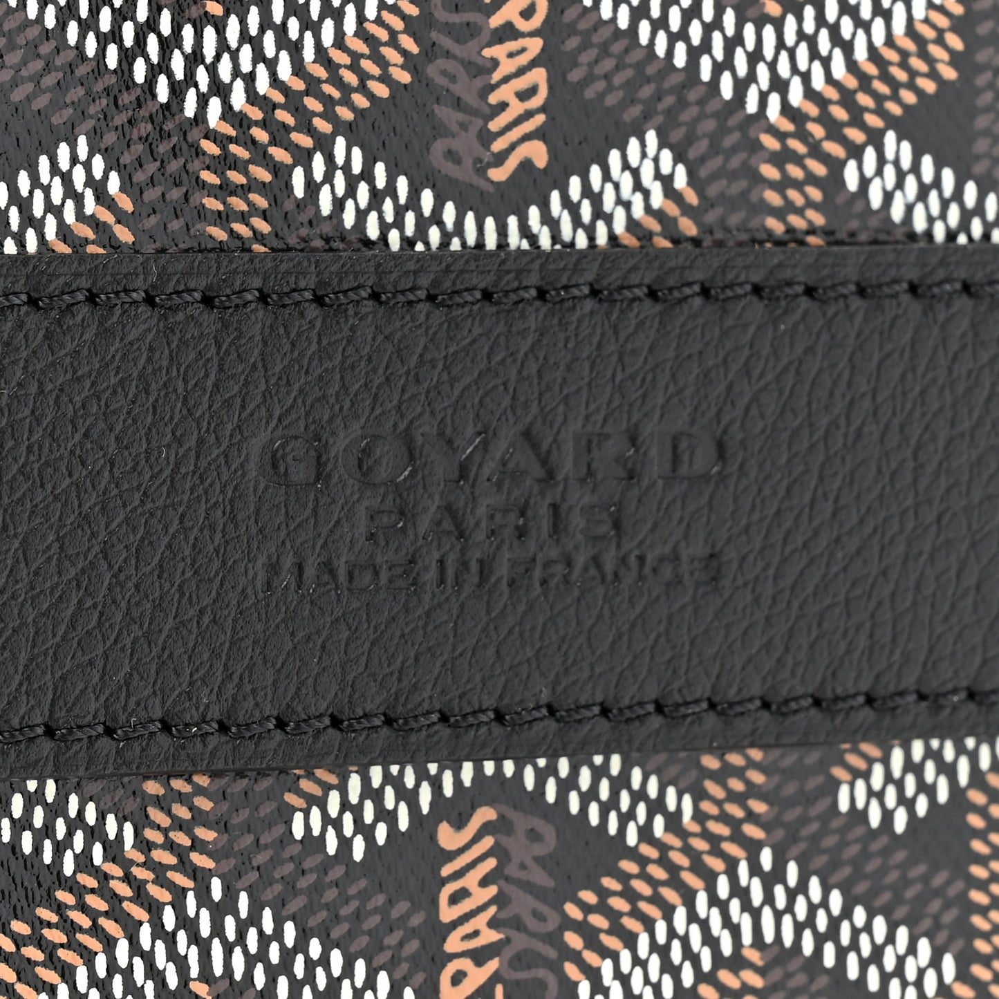 Goyardine Barrel 40 Sports Bag Black