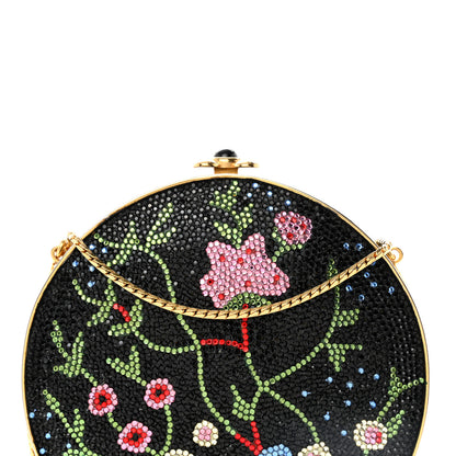 Judith Leiber Swarovski Crystal Floral Miniaudiere Clutch 6 of 8