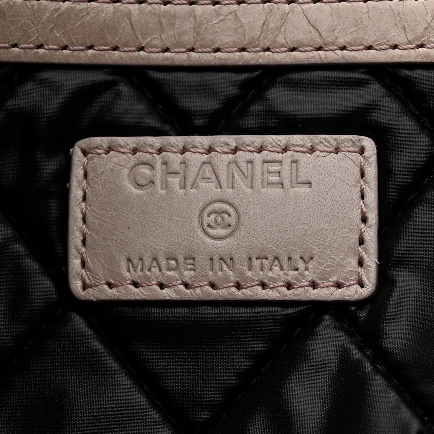 Chanel Calfskin Medium Je Ne Suis Pas En Solde Pouch Clutch Light Pink 6 of 7