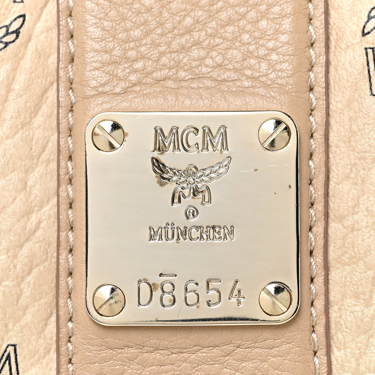 MCM Visetos Medium Liz Reversible Shopper Tote Beige 7 of 17