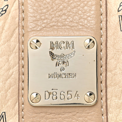 MCM Visetos Medium Liz Reversible Shopper Tote Beige 7 of 17