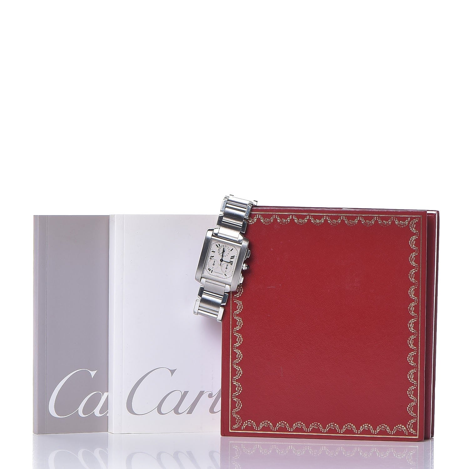 Cartier Stainless Steel 28mm Tank Francaise Chrono Reflex Quartz Watch 9 of 24