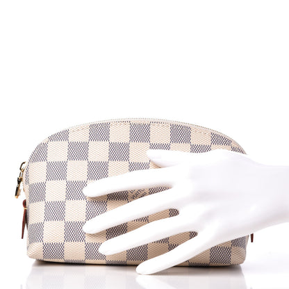 Louis Vuitton Damier Azur Cosmetic Pouch 2 of 6