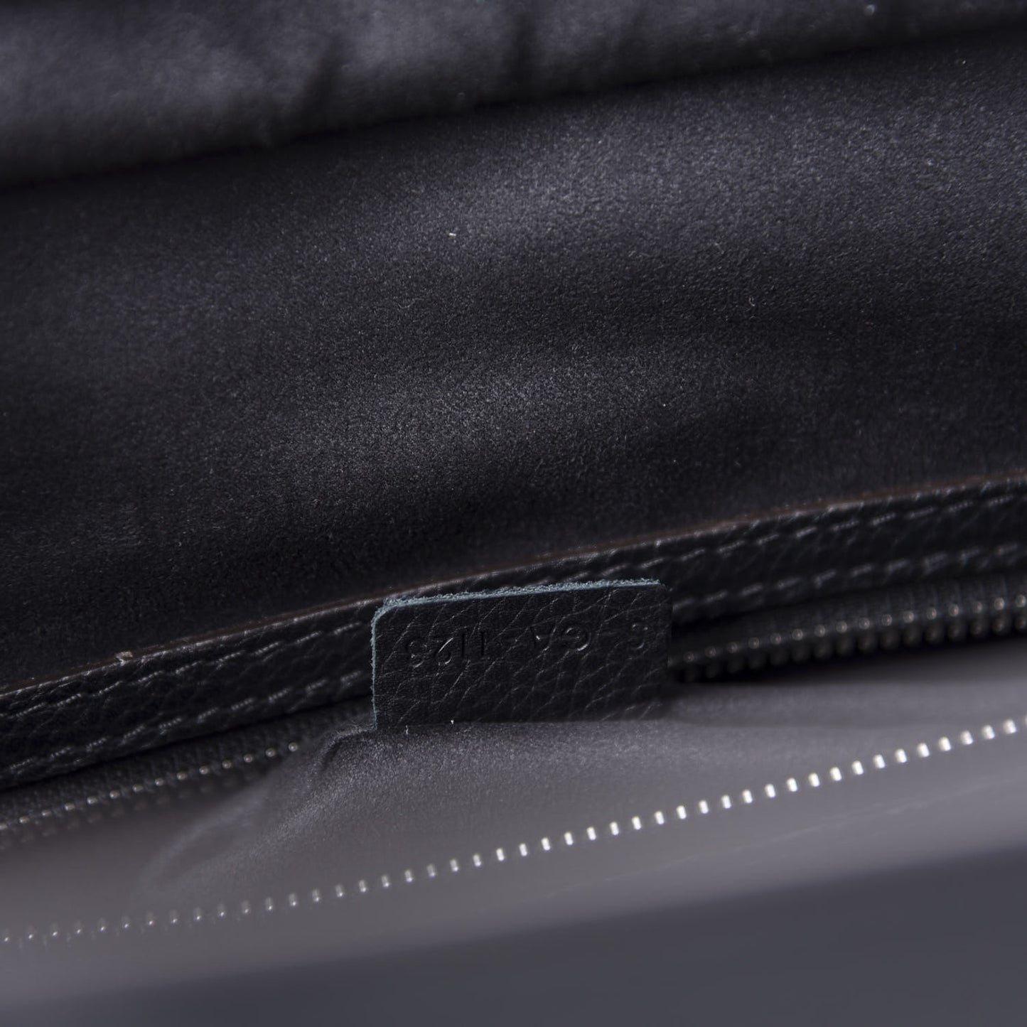 Drummed Calfskin Mini Luggage Black