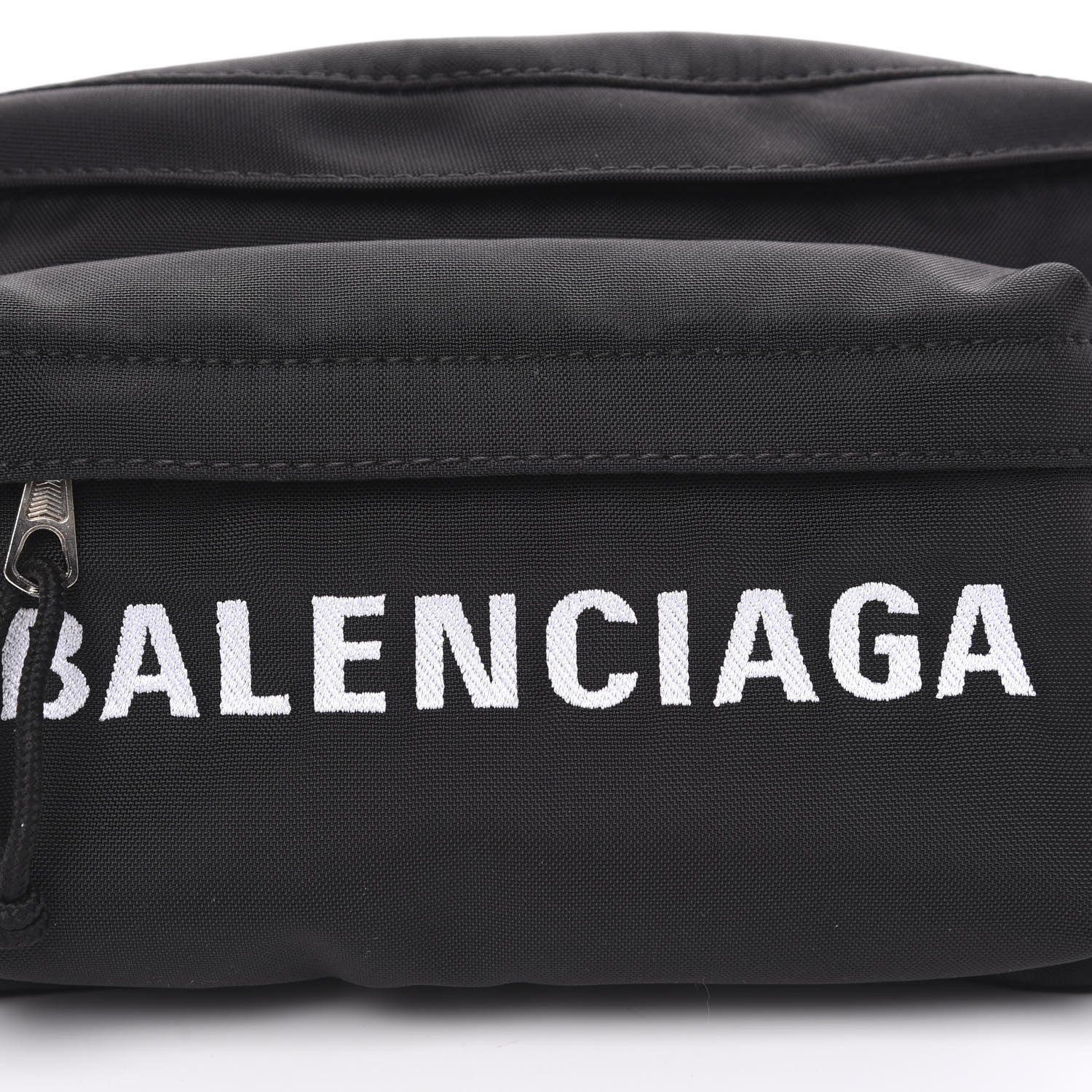 Balenciaga Sport Nylon Logo Embroidered Wheel Beltpack Black 7 of 9