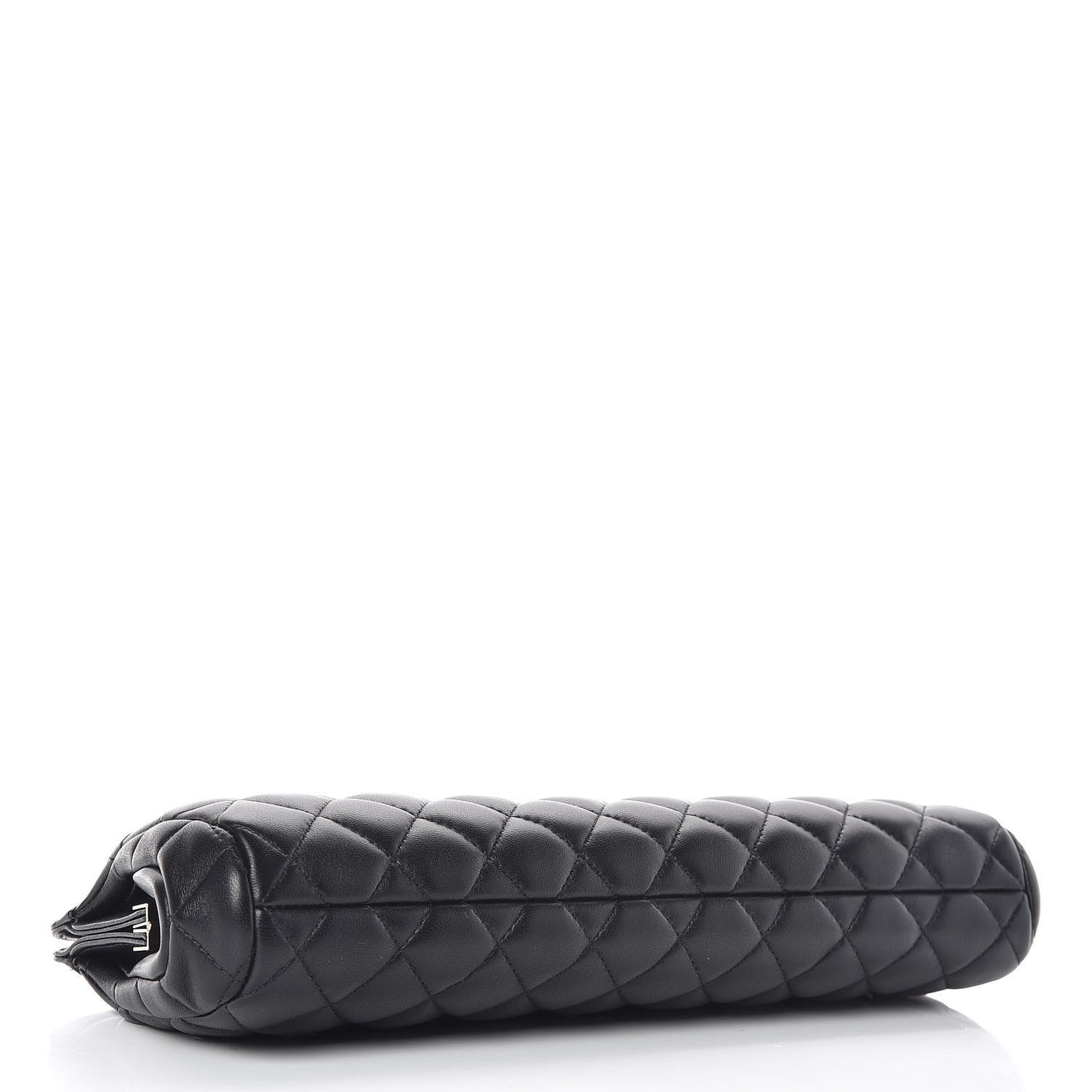 Lambskin Quilted Clutch Black