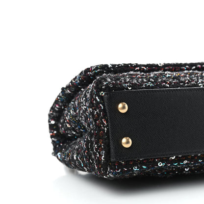 Chanel Tweed Sequin Mini Coco Handle Flap Black 8 of 11