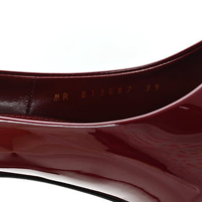 Saint Laurent Vernice Seta Soft Norma 90 Pumps 39 Grenat 9 of 10