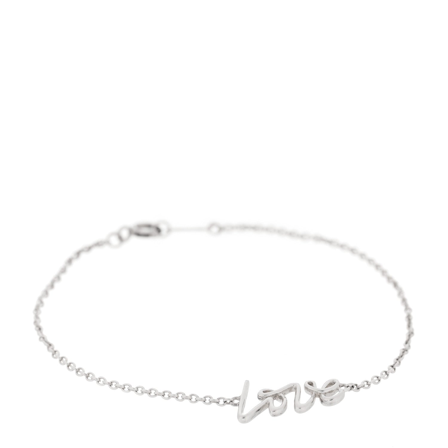 Tiffany Sterling Silver Paloma Picasso Graffiti Love Bracelet 1 of 4