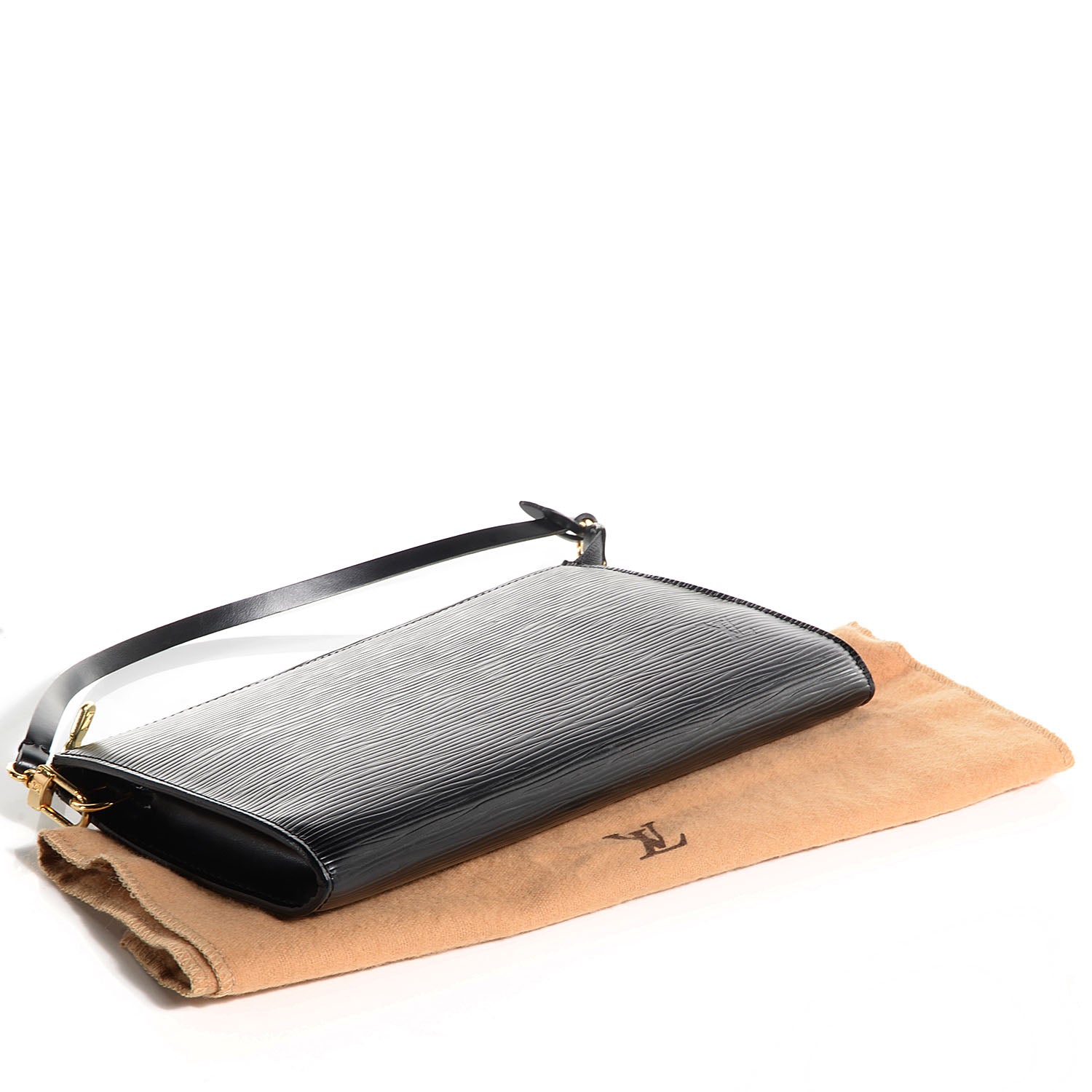 Louis Vuitton Epi Pochette Accessories 21 Black 4 of 7
