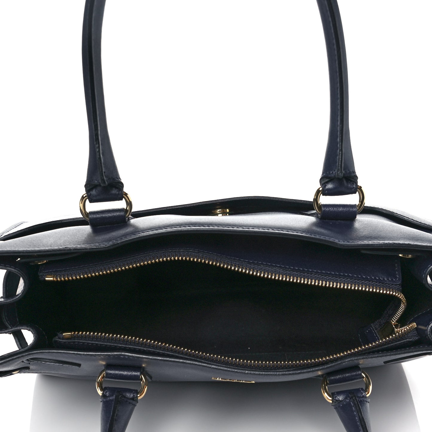 Calfskin Briana Tote Navy
