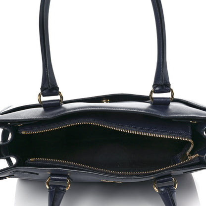 Salvatore Ferragamo Calfskin Briana Tote Navy 4 of 8