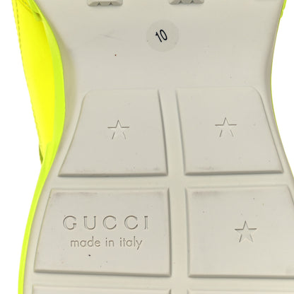 Gucci Calfskin Mens Rhyton Sneakers 10 Fluo Yellow 6 of 8