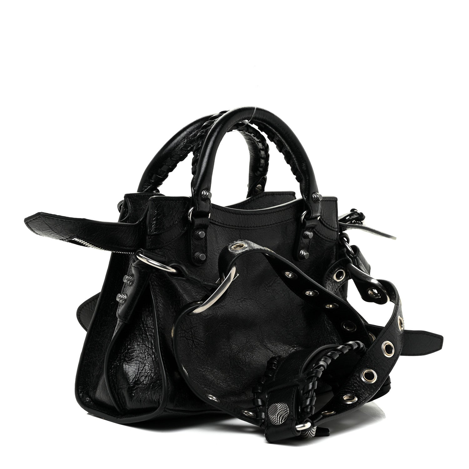 Balenciaga Agneau Arena Neo Cagole Handbag XS Black 3 of 9