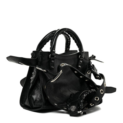 Balenciaga Agneau Arena Neo Cagole Handbag XS Black 3 of 9