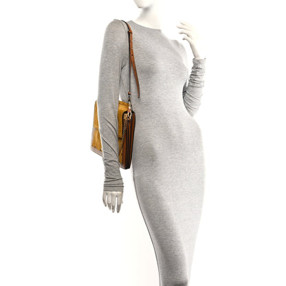 Chloe Calfskin Suede Studded Medium Faye Shoulder Bag Caramel 2 of 10