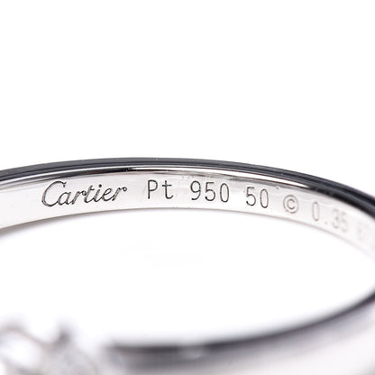 Cartier Platinum Diamond .35ct Ballerine Engagement Ring 50 5.25 5 of 7