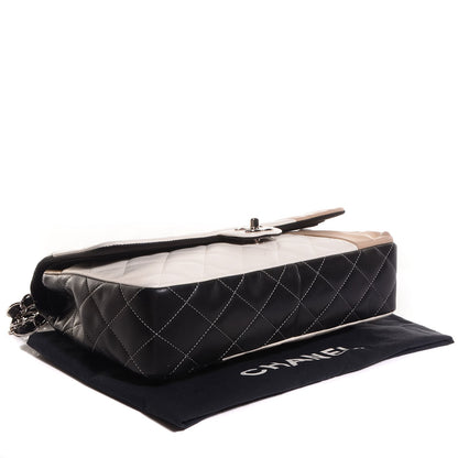 Chanel Lambskin Quilted Colorblock Jumbo Double Flap 4 of 8