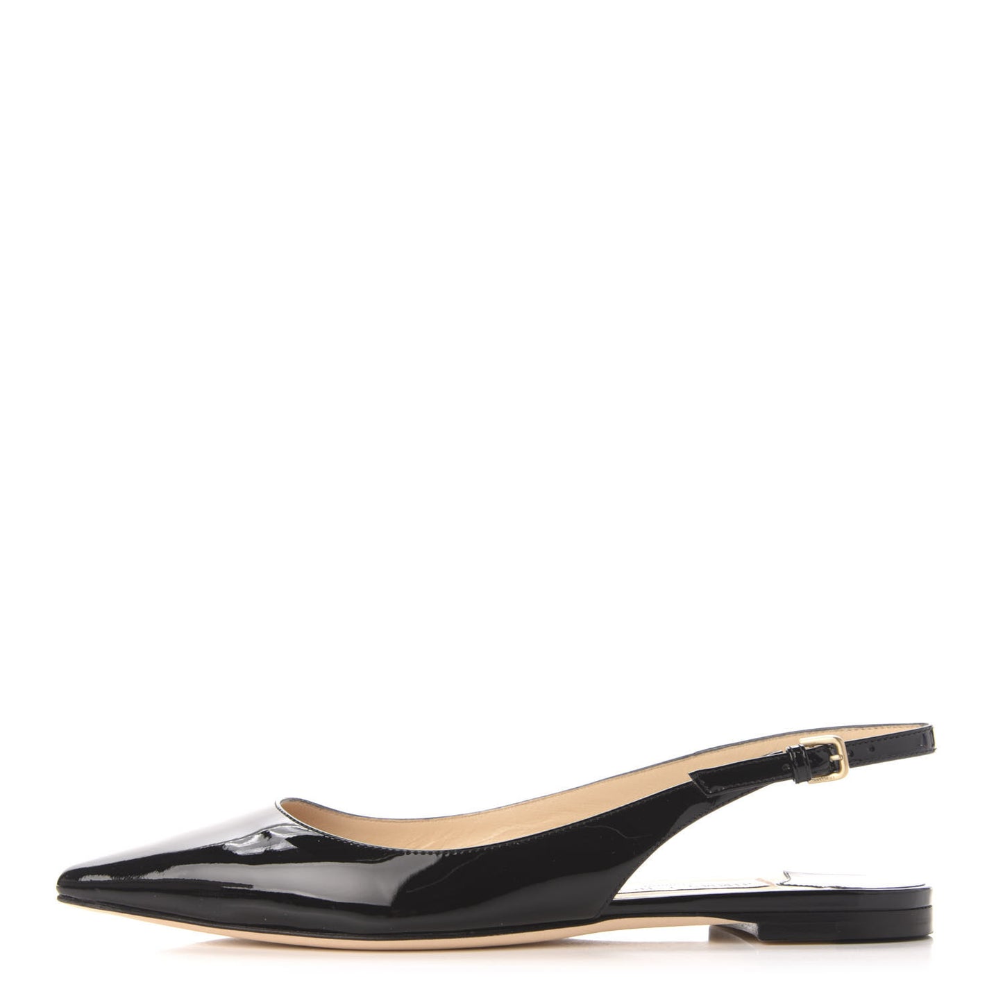 Patent Erin Slingback Flats 37.5 Black
