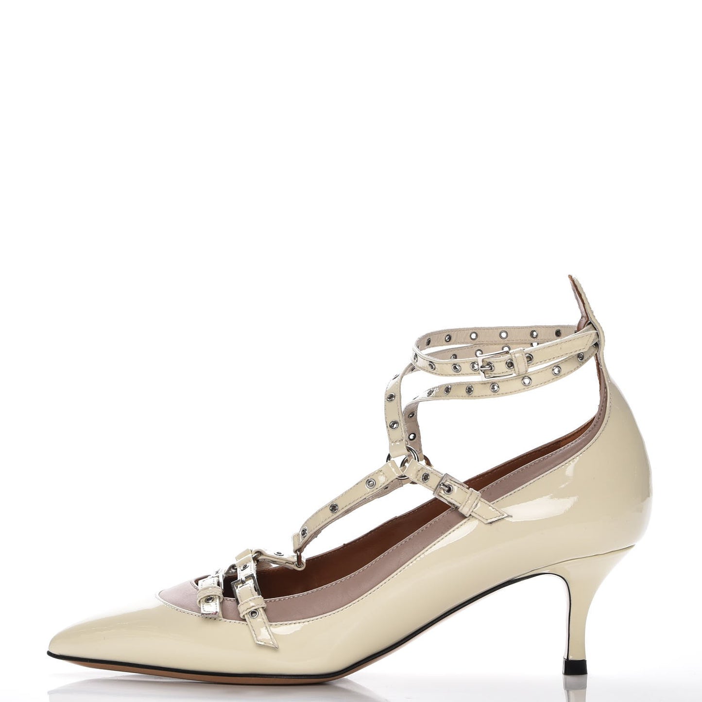 Patent Love Latch 50mm Pumps 36 Light Ivory Poudre
