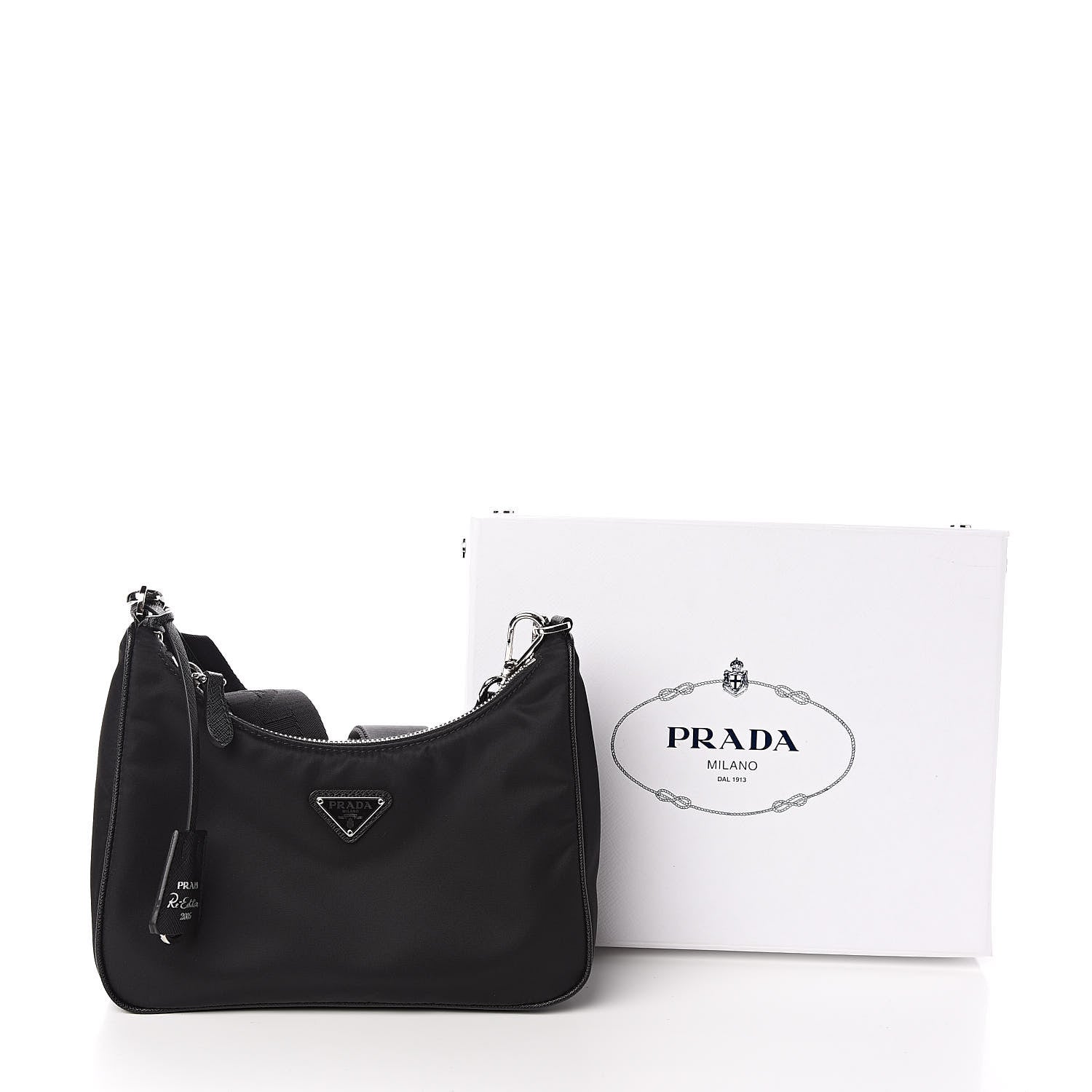 Prada Nylon Re-Edition 2005 Shoulder Bag Black 10 of 10