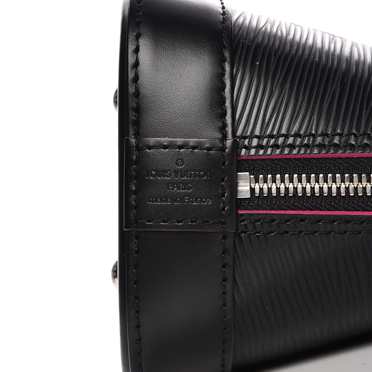 Louis Vuitton Epi Alma BB Black Hot Pink 7 of 8