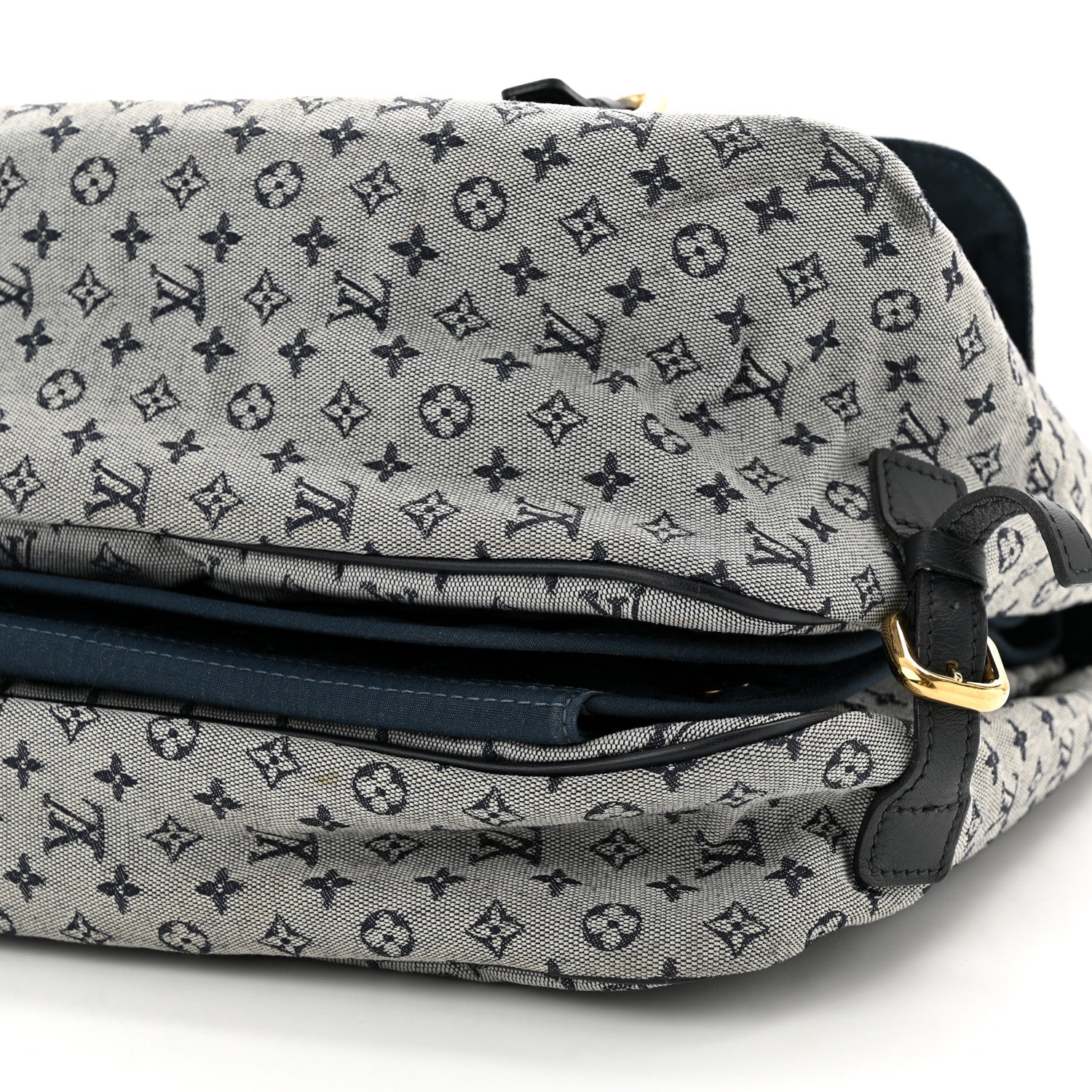 Louis Vuitton LOUIS VUITTON Mini Lin Sac a Langer Diaper Bag Blue 10 of 17