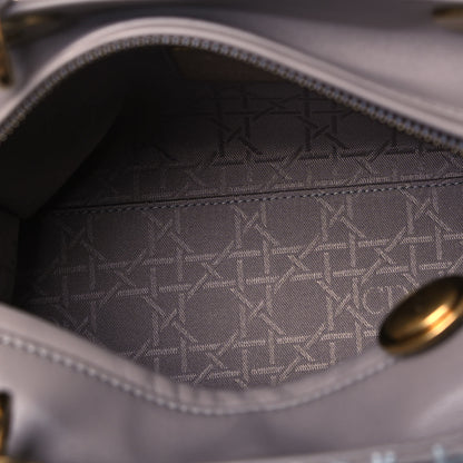 Christian Dior Lambskin Embroidered David Wiseman Medium Art Lady Dior Light Grey 4 of 8